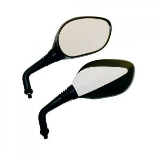 Universalspiegel BASIC - Rückspiegel für Straßenmotorräder, aus robustem Kunststoff, mit 2 Jahren Herstellergarantie und E-Prüfzeichen für maximale Sicherheit.