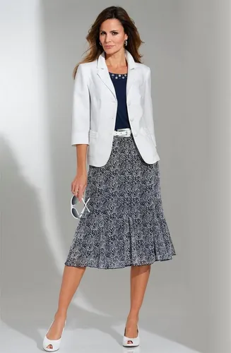 Eleganter Blusenblazer für Damen, Größe 40, weiß von Witt