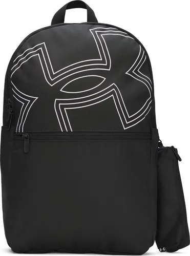 Under Armour Essential Printed Rucksack Schwarz - Robuster Rucksack mit Laptopfach für bis zu 16'' MacBook Pro®, verstellbaren Schultergurten und abnehmbarem Federmäppchen – ideal für Schule oder Freizeit.