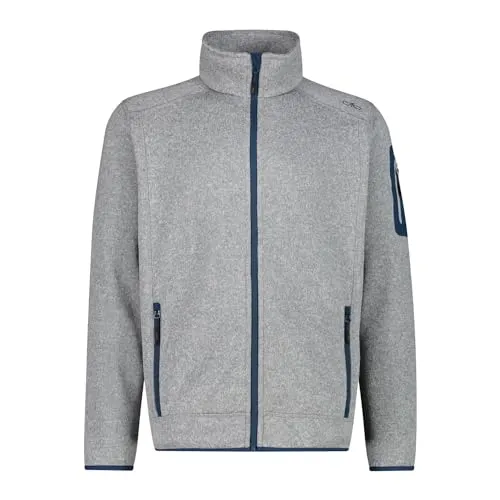 CMP Fleecejacke in Grau - 56 - Funktionsjacke aus leichtem Strickfleece, wärmeisolierend und atmungsaktiv, ideal für Outdoor-Aktivitäten.