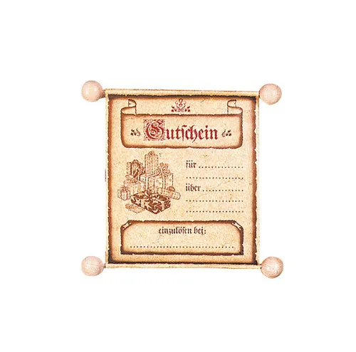 GUTSCHEINROLLE Gutscheinvorlage Gutschein Geschenkgutschein Gutscheinkarte NEU