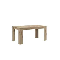 Ausziehbarer Esstisch in Holzfarben - Esstisch ausziehbar, Maße: B: 160 cm, H: 76 cm, hochwertiges Holz für langlebige Nutzung, ideal für gesellige Runden.