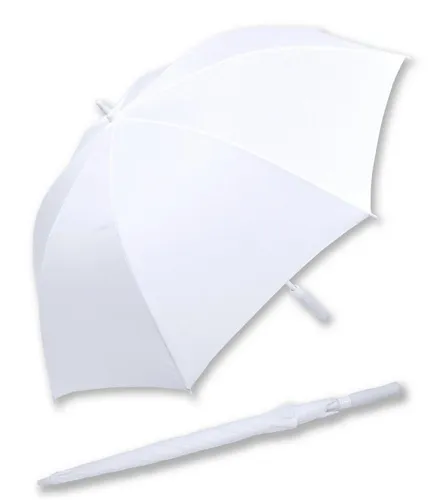 iX-brella XXL Brautschirm - Automatik für Hochzeiten - Stockschirm mit 132 cm Durchmesser, leicht und stabil dank Fiberglas, ideal für Brautpaare bei jedem Wetter.