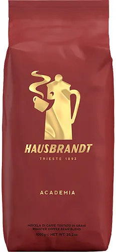 Hausbrandt Academia 1kg Bohnen - Kaffee - Hochwertige Kaffeebohnen aus Italien, ohne künstliche Aromen und frei von Konservierungsstoffen, ideal für einen vollmundigen Espresso.
