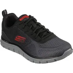 Skechers Herren Track Ripkent Sneaker - Schwarz mit Charcoal Trim, 45 EU - Herren-Sneaker aus leichtem Mesh-Material, ideal für den Alltag und optimalen Tragekomfort.