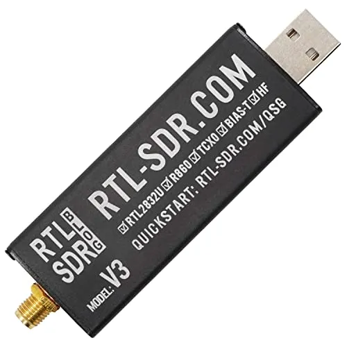 RTL-SDR Blog V3 R860 RTL2832U 1PPM TCXO SMA Software Defined Radio (Nur Dongle) (Schwarz)