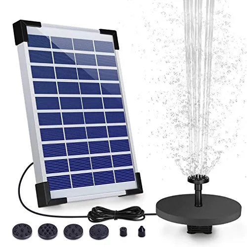 AISITIN Solar Springbrunnen 5.5W mit Akku