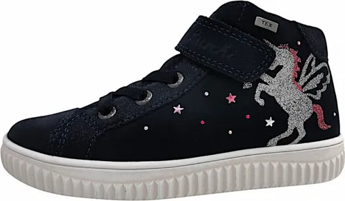 Lurchi Mädchen Schnürstiefel in Blau, Größe 35