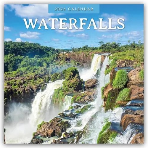 Waterfalls – Wasserfälle 2026 – 16-Monatskalender: Original Red Robin Publishing Ltd-Kalender [Mehrsprachig] [Kalender] (Wall-Kalender)