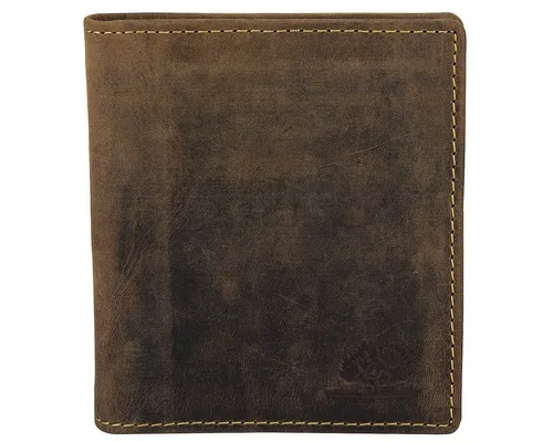 Greenburry Dollarclip Lederbörse Herrenbörse braun - Herren-Geldbörse aus hochwertigem Leder mit 8 Kreditkartenfächern, vintage Design und kompakten Maßen für optimale Handhabung.
