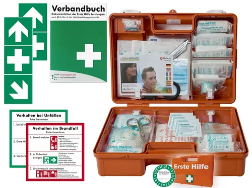 WM-Teamsport Erste-Hilfe-Koffer Erste-Hilfe-Koffer (M) nach aktueller DIN 13157 + Aufkleber