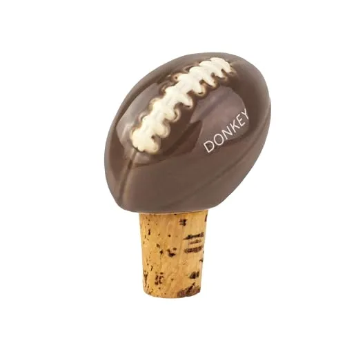 Bottle Sealer Football - Flaschenverschluss, Weinstopper aus Keramik und Kork