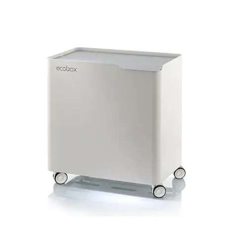 DON HIERRO - ECOBOX TOP Abfalleimer mit Trennsystem, 40 Liter-Grau