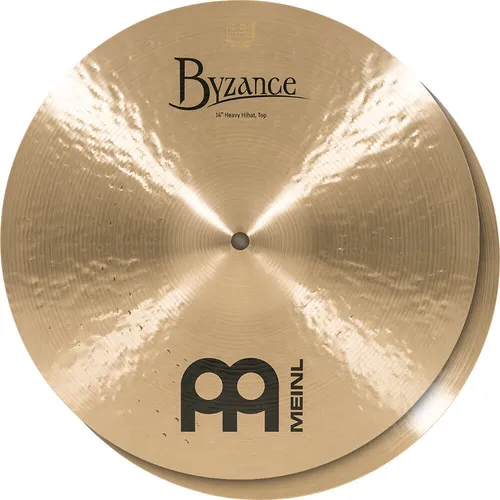 MEINL B14HH Byzance Traditional Heavy Hihat 14 - Becken für Percussion, bietet einen kraftvollen Klang und hervorragende Ansprache für professionelle Drummer.
