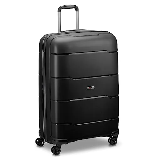 MODO by Roncato Galaxy 4 Rollen Trolley 75 cm - Schwarz - Trolley für junge Abenteurer, aus leichtem und strapazierfähigem Material mit TSA-Schloss für sicheres Reisen. Ideal für längere Reisen mit geräumigem Innenraum und praktischen Fächern.