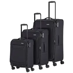 Travelite Chios 4-Rad Koffer Set in schwarz von travelite