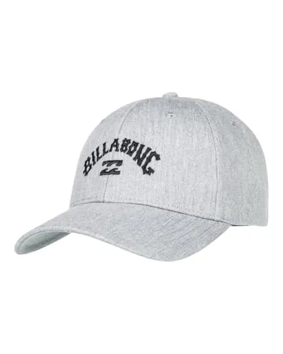Billabong Arch Snapback-Cap für Männer in Grau - Stylische Snapback-Cap für Männer, ideal für Freizeit und Sport. Mit verstellbarem Verschluss für optimalen Sitz und Komfort.