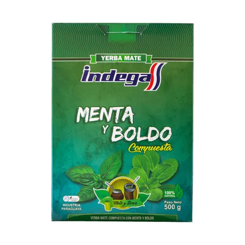 Mate Tee Indega Yerba Mate Compuesta Menta Boldo 500g