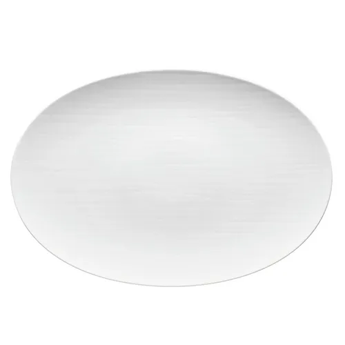 Rosenthal Servierplatte Mesh, 42 cm aus Porzellan - Elegante Servierplatte aus hochwertigem Porzellan in Weiß, ideal für stilvolles Servieren und Dekorieren bei jedem Anlass.