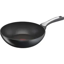 Tefal Unlimited On Wokpfanne 28 cm - Wokpfanne mit kratzfester Titanium 6X Antihaftversiegelung und Thermo-Signal für perfekte Brattemperatur. Ideal für alle Herdarten, auch Induktion.