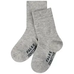 FALKE Socken Sensitive (1-Paar) mit weicher Baumwolle grau 50-56