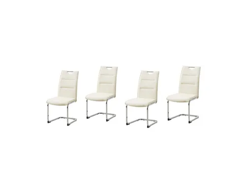 HTI-Line Schwingstuhl 4er Set PU Creme DannyC von HTI-Line