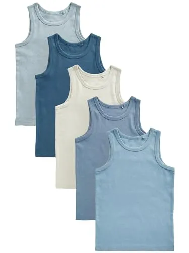 NEXT 5er-Pack Trägertops aus Biobaumwolle von NEXT