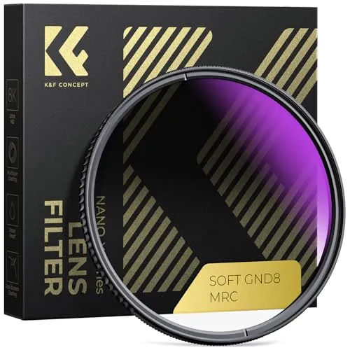 K&F Concept Nano-X 49mm Soft GND8 Verlaufsfilter ND0,9(3 Stops,12,5%) Grauverlaufsfilter GND8 Filter aus optisches Glas