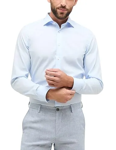 ETERNA Herren Original Shirt Slim FIT hellblau