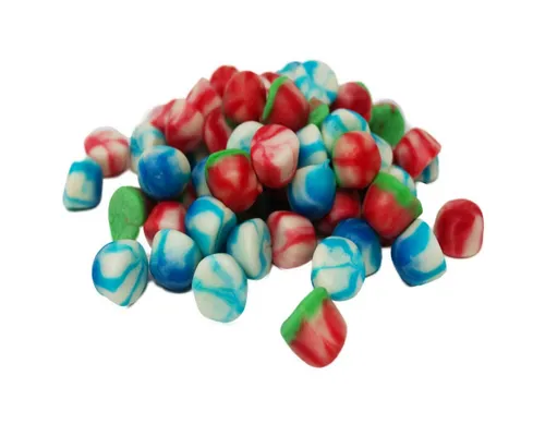 Fruchtgummi Bären & Co. Süßigkeit, Fruchtgummi Jelly Tops Kiss Mix Erdbeere Wassermelone Himbeere 175g