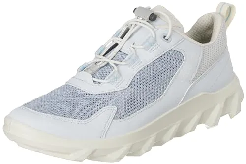 Ecco Sneaker Lederimitat/Textil in Weiß - Größe 36 EU - Sneaker aus Lederimitat und Textil, ideal für einen lässigen Look. Bequem und stylisch mit runder Schuhspitze und Blockabsatz.