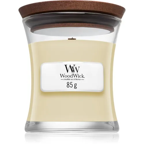 Woodwick White Teak Duftkerze mit Holzdocht 85 g