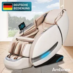 Ambiness Massagesessel YUNA weiß – Entspannung auf Knopfdruck - Erleben Sie individuelle Entspannung mit dem Ambiness Massagesessel YUNA. 60 Programme und sanfte 3D-Massagetechnologie für gezielte Lockerung. Flexibel einsetzbar mit Transportrollen und praktischen Komfortfunktionen.