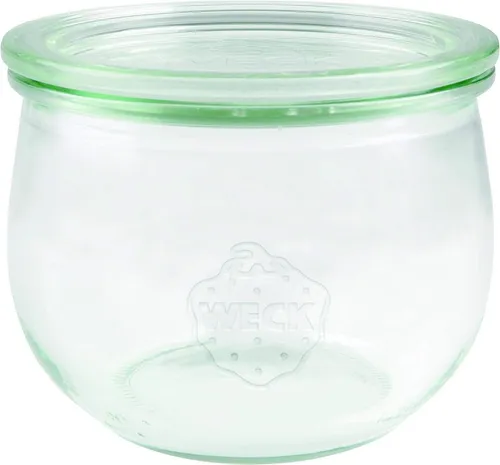 Weck Tulpenglas 500 ml - Hochwertiges Einmachglas mit Deckel - Einmachgläser für Einkochen, hitzebeständig, mikrowellen- und backofengeeignet; ideal zur Lebensmittelkonservierung und vielseitig einsetzbar.