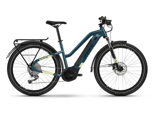 Haibike Trekking 5 500Wh Trapez Trekking E-Bike 2025 | blue/canary XS UVP 3099€