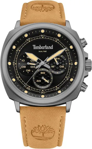 Timberland Williston-SMALL Herren Uhr Beige Leder - Armbanduhren für Herren mit 5 bar Wasserdichtigkeit, stilvolles Design und komfortables Lederarmband für jeden Anlass.