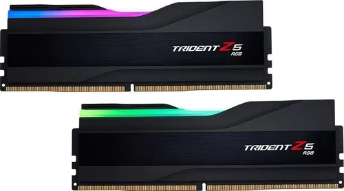 G-Skill Trident Z5 RGB Arbeitsspeicher, 64 GB DDR5-RAM - Arbeitsspeicher mit 6400 MHz und dynamischer RGB-Beleuchtung. Ideal für Gaming und kreative Anwendungen, optimiert für DDR5-Mainboards.
