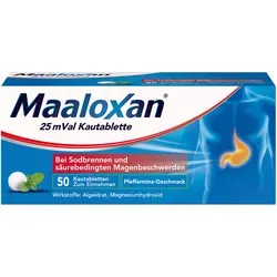 Maaloxan 25 mVal Kautabletten 50 St von A. Nattermann & Cie
