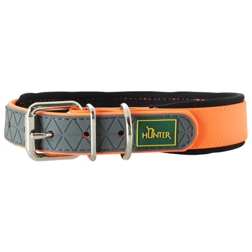 Hunter Convenience Comfort V2 Hunde-Halsband neonorange - Tierhalsband aus starkem, wasser- und reißfestem Material, ideal für optimale Sichtbarkeit und einfache Reinigung bei jedem Wetter.