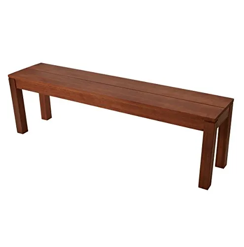 DEGAMO Hockerbank Brasilia 150cm – FSC®-zertifiziert aus Eukalyptus Hartholz