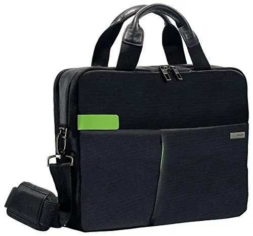 Leitz Laptoptasche Complete Smart Traveller, schwarz, bis 13,3 Zoll - Elegante Laptoptasche aus strapazierfähigem Polyester mit gepolstertem Laptopfach für Geräte bis 13,3 Zoll und 18 Fächern für optimalen Stauraum.
