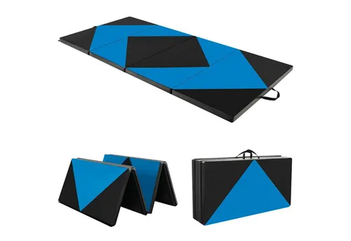 COSTWAY Gymnastikmatte Yogamatte, 5cm dick, 240 x 120cm