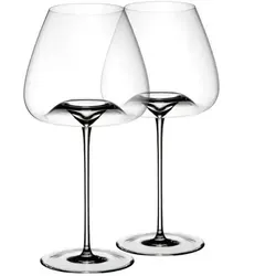 ZIEHER Weingläser Balanced Vision 2 Stück - Mundgeblasene Rotweingläser für Burgunder und alte Champagner, die sensibel Struktur benötigen. Ideal für ein harmonisches Aroma-Erlebnis ohne Dekantieren.