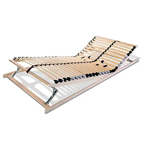 Zonen Lattenrost 90x200 cm Kopf- & Fußteil verstellbar Mittelgurt Härtegradeinstellung 7