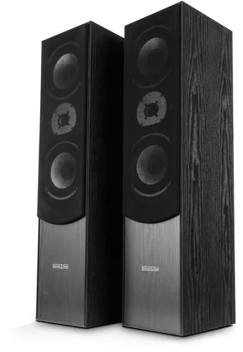 Bennett & Ross Radiant HiFi Standlautsprecher Paar schwarz - 3-Wege Standlautsprecher mit 2x 180W RMS Leistung und Bassreflex-Konstruktion für druckvollen Sound, ideal für audiophile Hörer.
