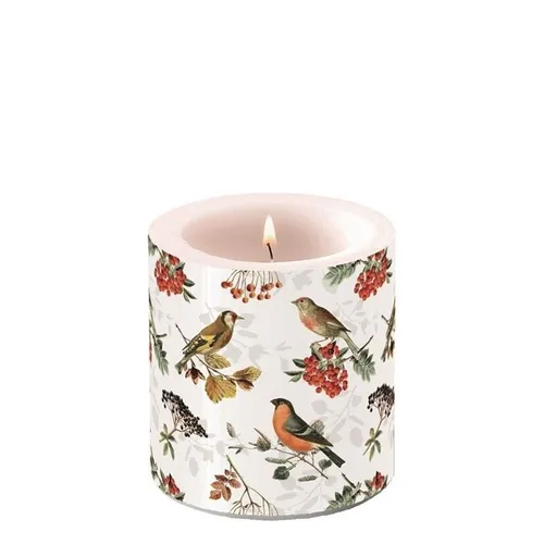 Kerze, Lampionkerze AUTUMN BIRDS 9cm Ambiente | Vögel von Ambiente