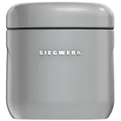 Siegwerk Küchen Vorratsdose CUBO - S - 850 ml - Grau Matt - Stylische Vorratsdose in Grau Matt aus hochwertigem Metall. Ideal für die Aufbewahrung trockener Lebensmittel wie Kaffee und Zucker. Mit Deckel für optimalen Schutz und integrierten Griffmulden für bequeme Handhabung.