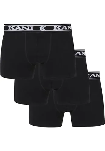 Karl Kani Herren KM233-BB012-001-01-03 KK Retro Tape 3-Pack Boxer Briefs Black, M