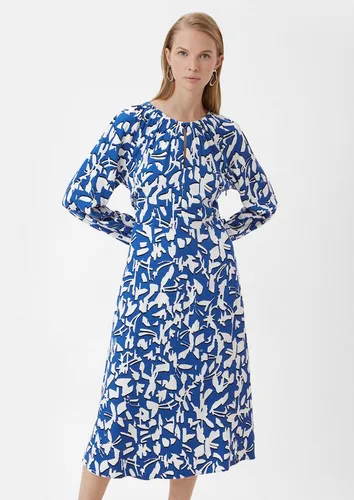 Comma Fließendes Maxikleid mit All-Over-Print