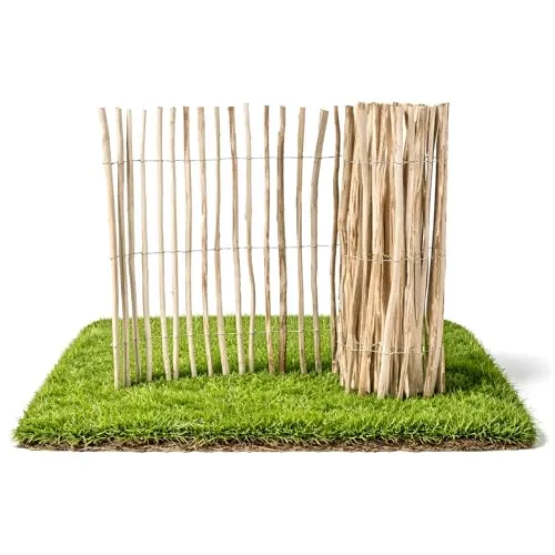 Staketenzaun Rolli (dicht) - 5m x 60cm aus Haselnussholz - Der Staketenzaun Rolli (dicht) ist ideal für Gartenprojekte. Hergestellt aus unbehandeltem Haselnussholz, bietet er eine flexible Lösung für verschiedene Geländeformen und ist einfach zu montieren.